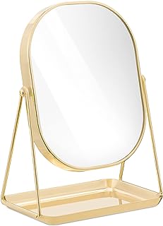 Specchio Dorato con Portagioielli